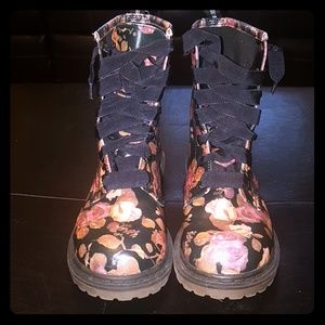 Arizona Jeans Co. Floral Combat Boots